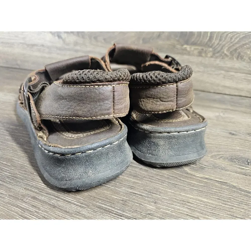 Earth Spirit Mens Fisherman Strappy Chunky Sandals Leather Mens Sz 9 - 6004818